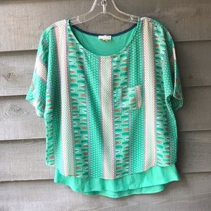 Anthropologie Meadow Rue Zane Layered Tee